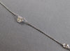 ESTATE 1.30CT DIAMOND 14KT WHITE GOLD ROUND SOLITAIRE BY THE YARD LOVE NECKLACE