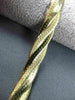 ESTATE WIDE 14KT YELLOW GOLD ITALIAN DOUBLE ROPE DIAMOND CUT BRACELET #23316