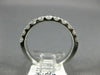 ESTATE .75CT DIAMOND 14K WHITE GOLD 3D 3mm SHARE PRONG WEDDING ANNIVERSARY RING