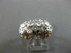 ANTIQUE WIDE .50CT DIAMOND PLATINUM 3D FILIGREE WEDDING ANNIVERSARY RING #26220