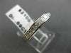 ESTATE .69CT PRINCESS DIAMOND 14KT WHITE GOLD 3D CHANNEL ANNIVERSARY RING #15831