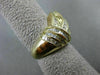 ESTATE WIDE 2.50CT BAGUETTE DIAMOND 18KT YELLOW GOLD WAVE MULTI ROW RING #21187