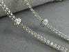 LARGE 4.33CT WHITE & YELLOW DIAMOND 18K TWO TONE GOLD ROUND BY THE YARD NECKLACE