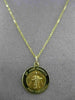ESTATE 14KT YELLOW GOLD CIRCULAR SAINT JUDE THADDEUS PRAY FOR US PENDANT #25010