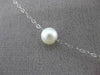 ESTATE AAA PEARL 14KT WHITE GOLD PEARL BY THE YARD DIAMOND CUT NECKLACE #24949