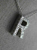 .25CT ROUND DIAMOND 14KT WHITE GOLD CLASSIC "R" INITIAL FLOATING PENDANT #18477