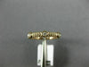ESTATE .11CT DIAMOND 14KT ROSE GOLD ROPE 3 STONE BEZEL WEDDING ANNIVERSARY RING