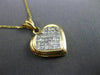 ESTATE .52CT DIAMOND 14KT TWO TONE GOLD INVISIBLE HEART FLOATING PENDANT #14095