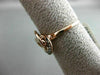 ESTATE WHITE & CHOCOLATE FANCY DIAMOND 14KT ROSE GOLD INFINITY FLOWER LOVE RING