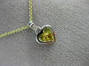 1.60CT DIAMOND & AAA YELLOW SAPPHIRE 14K WHITE GOLD INVISIBLE HEART LOVE PENDANT