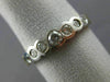 ESTATE .50CT DIAMOND 14KT WHITE & YELLOW GOLD 3D PYRAMID ANNIVERSARY RING #22466