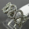 ESTATE WIDE .67CT DIAMOND 14KT WHITE GOLD 3D MULTI WAVE SEMI ETERNITY FUN RING