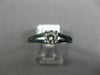 ESTATE .73CT DIAMOND & AAA SAPPHIRE 14KT WHITE GOLD 3D FILIGREE ENGAGEMENT RING