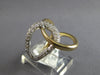 ESTATE .31CT DIAMOND 14KT WHITE & YELLOW GOLD 3D CLASSIC LOVE KNOT FUN LOVE RING