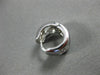 ESTATE .40CT DIAMOND 14KT WHITE GOLD 3D FLOWER HUGGIE FRIENDSHIP EARRINGS #3827