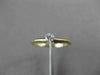 ESTATE .10CT DIAMOND 14KT TWO TONE GOLD CLASSIC SOLITAIRE FRIENDSHIP RING #23780