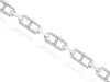 ESTATE .50CT DIAMOND 14KT WHITE GOLD 3D OVAL LOVE KNOT ETERNITY TENNIS BRACELET