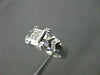 ESTATE .34CT DIAMOND PRINCESS & ROUND 18K W GOLD FRIENDSHIP PROMISE RING #15838