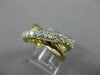 ESTATE WIDE .70CT ROUND DIAMOND 14K YELLOW GOLD 3D X LOVE INFINITY LOVE FUN RING