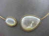 ESTATE 1.10CT DIAMOND 14KT ROSE GOLD MOTHER OF PEARL MULTI SHAPE CHOKER NECKLACE