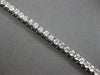 ESTATE LARGE 8.30CT DIAMOND 14KT WHITE GOLD 3D CLASSIC ROUND 5MM TENNIS BRACELET