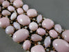 ESTATE MASSIVE 1.75CT DIAMOND & PINK CORAL 18KT ROSE GOLD HANDCRAFTED BRACELET