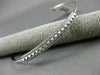 ESTATE .26CT DIAMOND 14KT WHITE GOLD PYRAMID SPIKE FLEXIBILE FUN BANGLE BRACELET