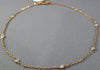 ESTATE LONG .21CT ROUND DIAMOND 14KT ROSE GOLD 3D CLASSIC BY THE YARD BRACELET