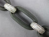 ESTATE LARGE & LONG 1.50CT DIAMOND 14KT WHITE GOLD OVAL LINK FUN TENNIS BRACELET