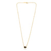 1.81CT AAA PINK SAPPHIRE 18KT YELLOW GOLD 3D PEAR SHAPE SOLITAIRE LOVE NECKLACE
