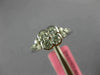 ESTATE .56CT DIAMOND 18KT WHITE GOLD ROUND 4 LEAF CLOVER SQUARE FLOWER LOVE RING
