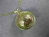 ESTATE 18K YELLOW & ROSE GOLD 3D ALL AROUND THE WORLD HANDCRAFTED PENDANT #26296
