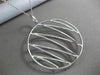 ESTATE MASSIVE 2.31CT DIAMOND 18KT WHITE GOLD 3D CIRCULAR ZIG ZAG WILD PENDANT