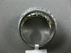 ESTATE WIDE .50CT DIAMOND 18K WHITE GOLD 3D CRISS CROSS WEDDING ANNIVERSARY RING