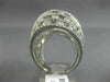 ESTATE MASSIVE 6.82CT DIAMOND 18KT WHITE GOLD ETOILE MULTI ROW COCKTAIL RING E/F