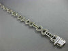 ESTATE 4.18CT DIAMOND MULTI COLOR SAPPHIRE 14K WHITE GOLD X LOVE TENNIS BRACELET