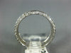 ANTIQUE 1.50CT DIAMOND 18K WHITE GOLD 3 ROW PAVE ETERNITY ANNIVERSARY RING #1192