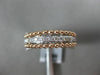 ESTATE .53CT DIAMOND 14KT WHITE & ROSE GOLD 3D MULTI ROW CRISS CROSS LOVE RING