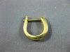 ESTATE .28CT ROUND DIAMOND 14K YELLOW GOLD 7 STONE CHANNEL HUGGIE EARRINGS 22502