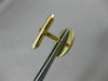 ESTATE .40CT SAPPHIRE 14K YELLOW GOLD MOTHER OF PEARL CLASSIC CUFF LINKS #25111