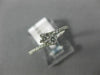 ESTATE .50CT DIAMOND 14KT WHITE GOLD ROUND 3D TWO STONE CRISS CROSS LOVE RING