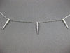ESTATE .15CT DIAMOND 14KT WHITE GOLD 3D CLASSIC BY THE YARD SPIKY FUN NECKLACE
