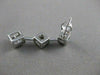 ESTATE LARGE 1.0CT DIAMOND 14KT WHITE GOLD JOURNEY HANGING EARRINGS #17150