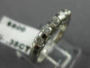 ESTATE .35CT DIAMOND 14K WHITE GOLD 5 STONE WEDDING ANNIVERSARY RING #14603
