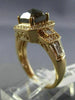 LARGE 1.68CT WHITE & CHOCOLATE FANCY DIAMOND 18KT ROSE GOLD HALO ENGAGEMENT RING