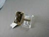 ESTATE WIDE 6.92TCW AAA SMOKY TOPAZ & DIAMOND 14KT YELLOW GOLD RING