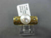 ESTATE .17CT DIAMOND & AAA SOUTH SEA PEARL 14KT YELLOW GOLD 3D ETOILE FUN RING