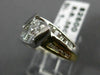 ESTATE 1.0CT DIAMOND 14KT WHITE & YELLOW GOLD 3D TENSION ENGAGEMENT RING #20076