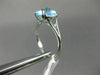 ESTATE 2.10CT DIAMOND & AAA BLUE TOPAZ 14KT WHITE GOLD FILIGREE SQUARE FUN RING