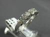 ESTATE .80CT DIAMOND 14KT WHITE GOLD 3D 11 STONE WEDDING ANNIVERSARY RING #10907